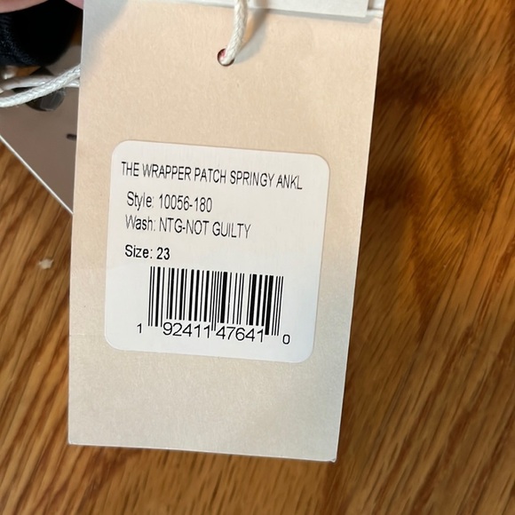 Mother Wrapper Patch Springy Ankle Jeans Size 23 NWT - Picture 7 of 16